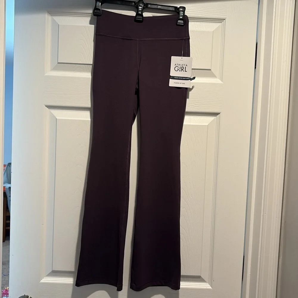 NWT Athleta Girl High Rise  Chit Chat Flare Pant Iris Size L/12